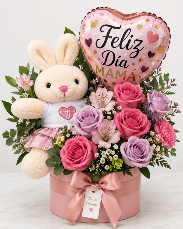 Peluche con Flores Deluxe